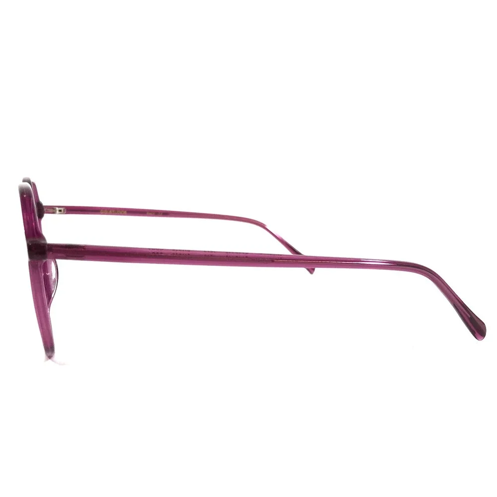 Gigi Studios Eyeglasses Frames 6112/6 CORA Clear Purple Geometric 54-15-140